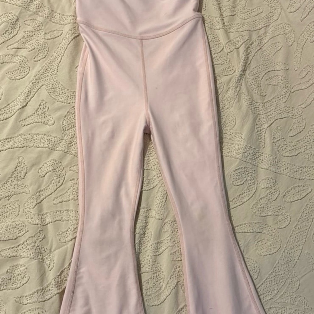 Elegant Pink Flared Women's Jumpsuit